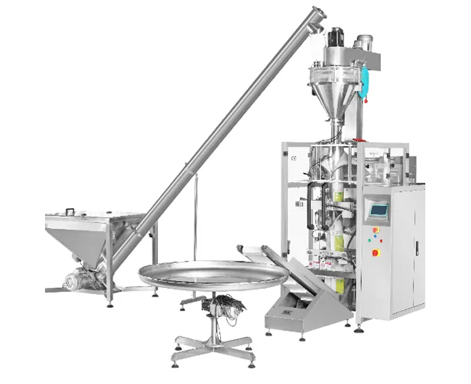 Combined Weighing And Packaging Machine With Screw Feeder