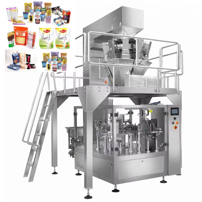 Premade Pouch Rotary Fill & Seal Packing Machine