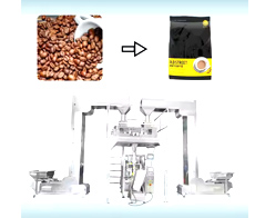 Multi-head vertical granule packaging machine