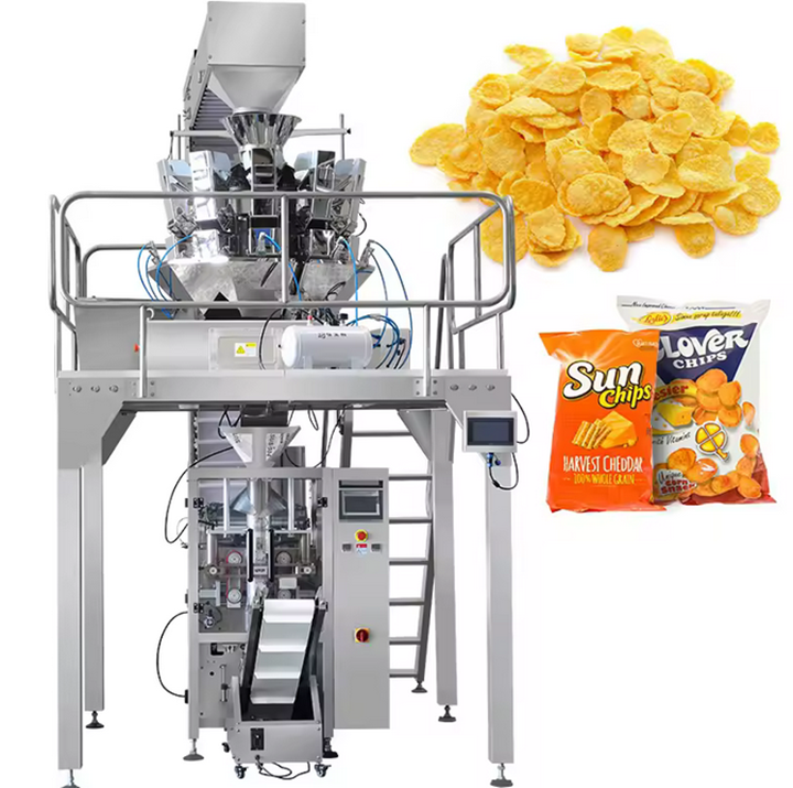 Fully Automatic Vertical Nitrogen Potato Chips Weighing Packaging Machine for Potato Chips 