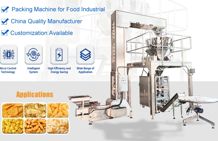 What are the Applications of Automatic Vertical Film Weighing and Packaging Machine for Chips?